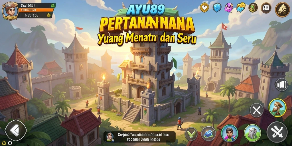 Gameplay seru menara pertahanan AYU89 yang penuh tantangan.