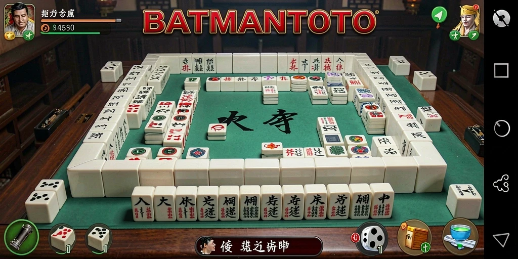 Screenshot gameplay BATMANTOTO menampilkan suasana permainan Mahjong yang mengasyikkan.