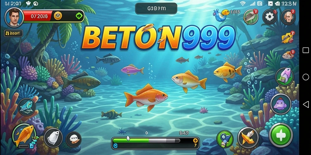 Gameplay seru BETON999 dengan aksi memancing yang menegangkan.
