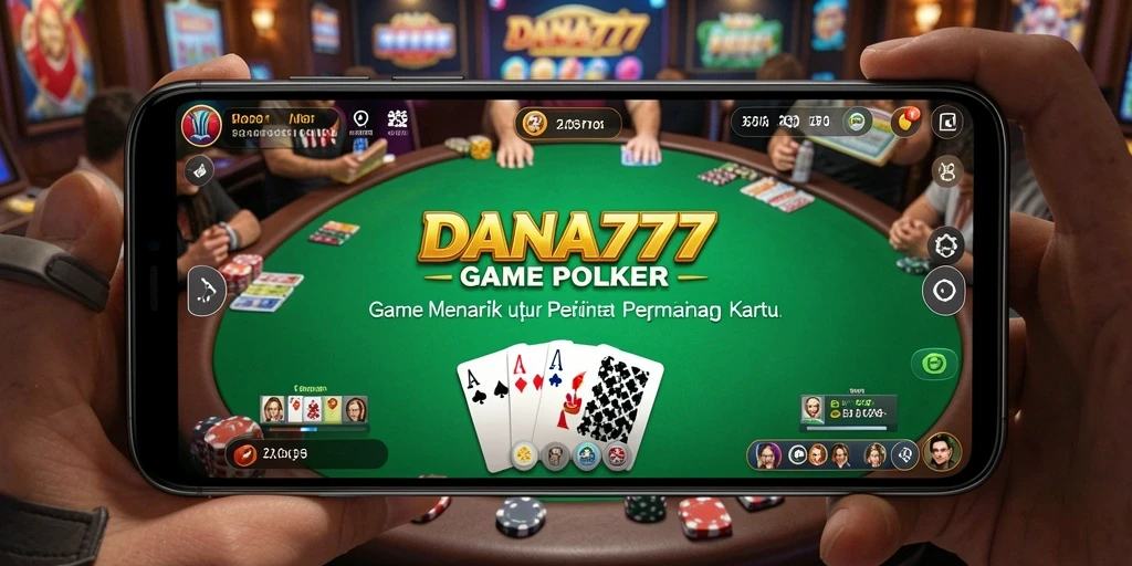 Tampilan gameplay seru DANA777 saat bermain Poker.