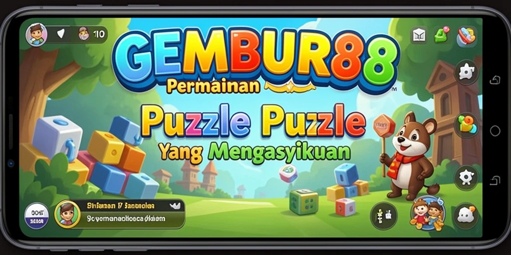 Screenshot gameplay puzzle GEMBUR88 menampilkan tantangan yang menarik dan seru.