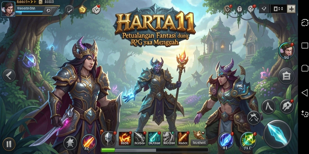 Screenshot gameplay HARTA11 menampilkan aksi seru dalam dunia petualangan RPG.