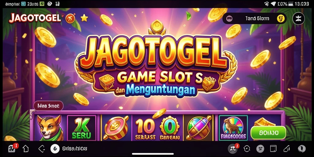 Tampilan screenshot utama JAGOTOGEL dengan gameplay Slot yang seru.