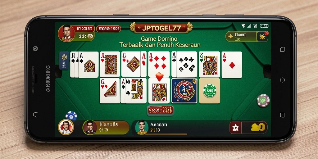Screenshot gameplay JPTOGEL77 menampilkan aksi seru permainan Domino.
