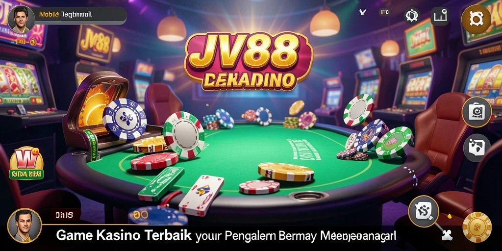 Screenshot gameplay JV88 menampilkan keseruan permainan Kasino.