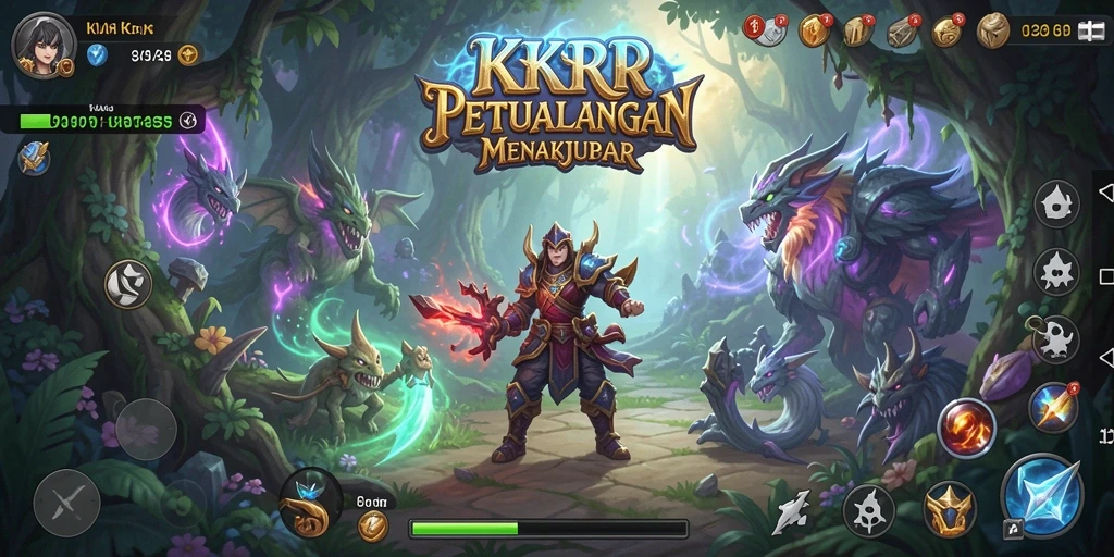Screenshot KKRP menampilkan aksi pertarungan seru dalam dunia RPG yang menakjubkan.