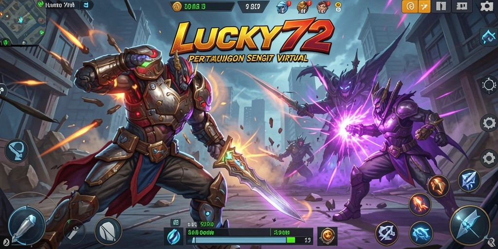 Gameplay pertarungan seru di LUCKY72 dengan grafik memukau.