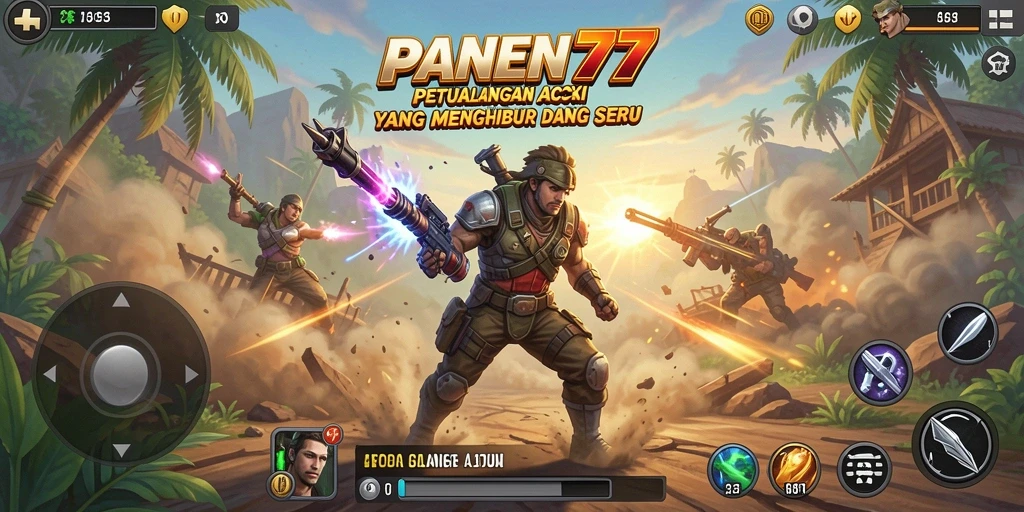 Tangkapan layar dari gameplay mendebarkan di PANEN77.