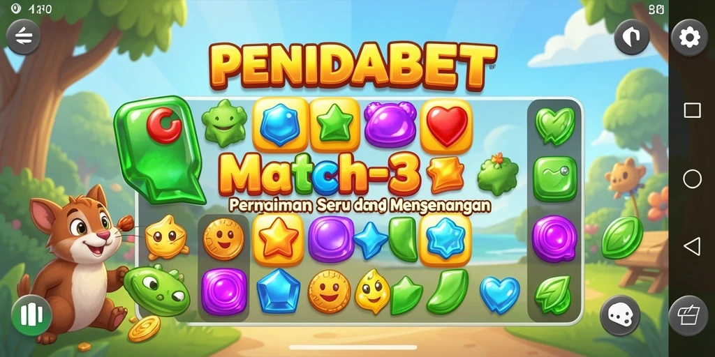 Tampilan gameplay seru di PENIDABET yang penuh warna.