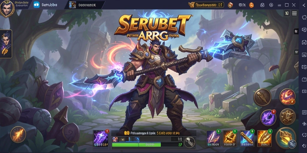 Tangkapan layar SERUBET menampilkan aksi seru dalam petualangan ARPG.