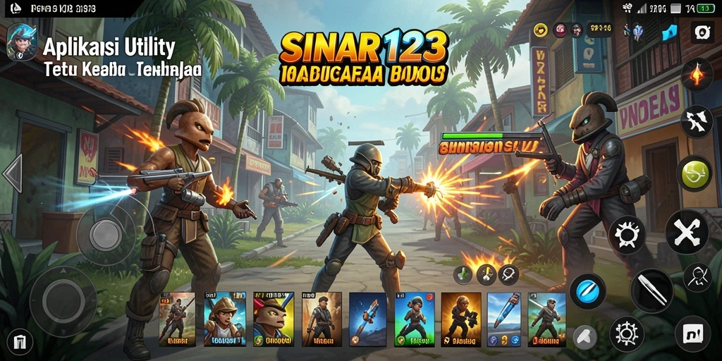 Tampilan antarmuka aplikasi SINAR123 yang intuitif.