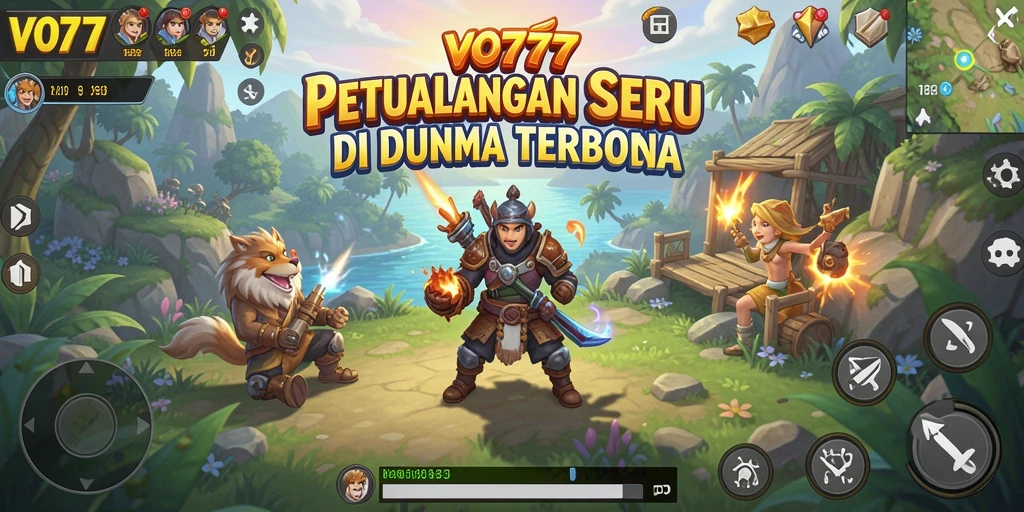 Tampilan gameplay Open World yang memukau di VO777.
