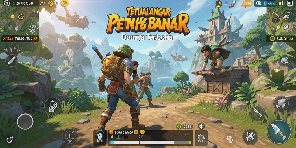Tampilan gameplay mendebarkan di dunia terbuka X168.